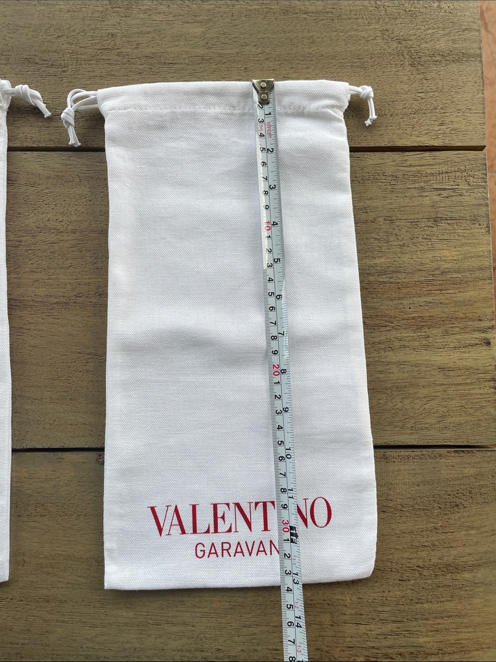 2 Valentino Garavani White Dust Bags - Picture 11 of 11